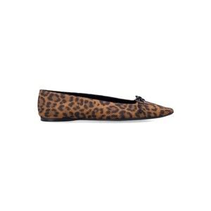 Saint Laurent Poppy Ballerinas With Grosgrain Upper - NWT